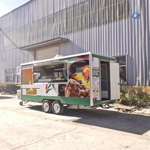 Remorque mobile commerciale portative de pizza pour des camions de nourriture de restaurants chariot mobile de remorque de nourriture pour des affaires de crème glacée - Product Image 1