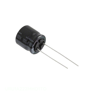 Distribuidor Autorizado, Condensador de Aluminio de 2200 uF URU1A222MHD1TO, 2200UF 20% 10V RADIAL - Product Image 1