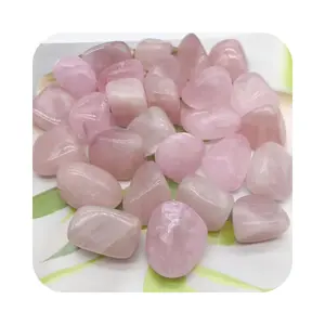 Natural wholesale Polished healing Crystal Tumbled Stone High Quality Red Jasper Tumbles for garden decoration