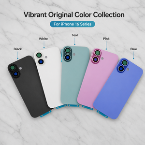 Coque arrière en verre haute définition et durable, redonnant la texture à l'appareil, compatible avec iPhone 14 15 plus 16 Pro Max - Product Image 1