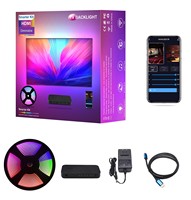 Kit d'éclairage ambiant intelligent RGBIC pour TV, boîte de synchronisation, rétroéclairage LED, WiFi, contrôle Alexa Google, bande lumineuse LED pour TV BOX