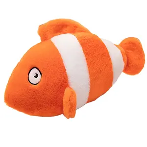 Custom Stuffed Soft Animal Sea World Plush Toys Dolphin Sea Otter Plush Toys clownfish plush toy