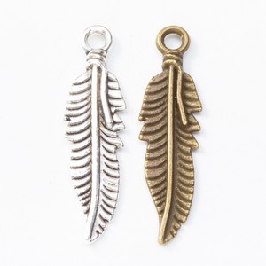 Pendentif en alliage de zinc à pointe fendue, finition argent antique et bronze, <span class=keywords><strong>pour</strong></span> la confection d'<span class=keywords><strong>attrape</strong></span>-rêves - Product Image 4