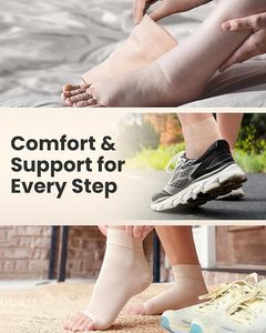 Custom Ankle <strong>Compression</strong> Sleeve Open Toe Sports <strong>Compression</strong> <strong>Socks</strong> for Swelling <strong>Sprain</strong> Neuropathy <strong>Foot</strong> Arch Support - Product Image 4