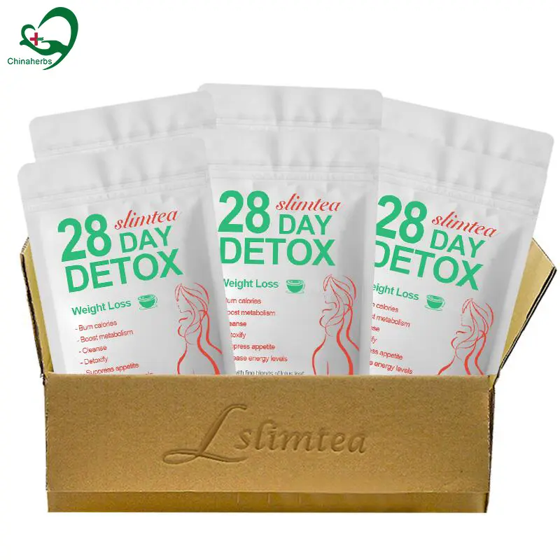 Wholesale OEM Organic Herbs Body Detox Tea For Weight Loss 28 Day Detox