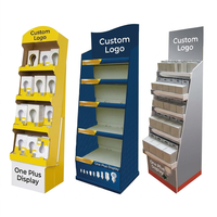 Supports d'affichage en carton ondulé personnalisables et écologiques pour ampoules LED, lampes de poche et phares d'extérieur
