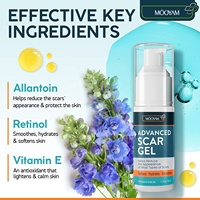 Crème pour cicatrices, Gel pour le ventre, traitement anti-acné, crème pour cicatrices avec rétinol, allantoïne, vitamine E, Section betaine-c