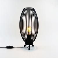 Lampe de chevet LED créative moderne nordique vintage 220V personnalisée pour chambre à coucher d'hôtel