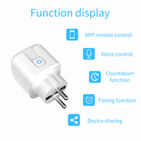 Prise intelligente WiFi SIXWGH Tasmota 20A, norme européenne, préprogrammée, compatible avec Home Assistant MQTT, firmware DIY flashable