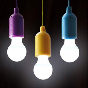 Portable Led Colorful Pull Cord <b>Light</b> <b>Bulb</b> With Retro Design For Camping <b>Outdoor</b> Use White <b>Light</b> 3W Led Source - Product Image 2