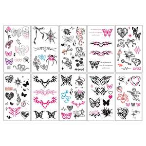 Pegatinas de Tatuajes Infantiles de Alta Gama con Dibujos Animados de Dinosaurios y Sirenas para el Día de Pascua - Product Image 2