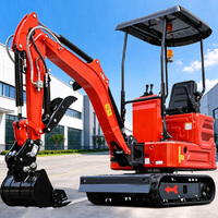 Pengiriman Gratis Mini Excavator EPA Excavator Crawler Kecil Bermesin 1 Ton 2 Ton 2.5 Ton Mesin Penggali Harga Mini Excavator Pertanian