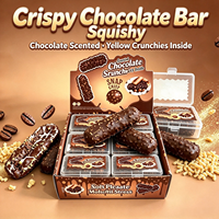 Sucette populaire en forme de jouet à presser, au chocolat croustillant, bonbons arc-en-ciel, donut, macaron, jouet de décompression croustillant