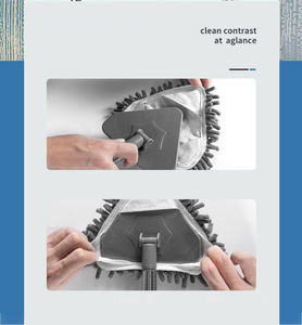 Mopa de Limpieza para Ventanas y Pisos DS919, Telescópica, Absorbente de Polvo, Retráctil, Mini, Triangular, de Microfibra, para el Hogar - Product Image 6
