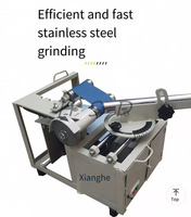 Équipement de chanfreinage de tuyaux en acier inoxydable, ponceuse à bande pour le meulage et le rainurage des tubes, machine industrielle de traitement des métaux