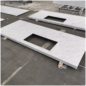 Piani Cucina e Top Bagno in Marmo Bianco <span class=keywords><strong>Carrara</strong></span> per Hotel, Bagni, Case di Lusso, Ecologici e Resistenti all'Acqua - Product Image 1
