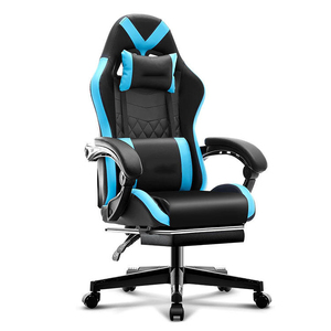 Chaise de Gamer en Cuir Ergonomique Racing Noire et Verte avec Lumières LED RGB - Product Image 3