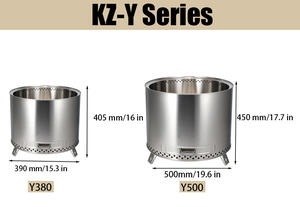 موقد نار للتخييم في الهواء الطلق بدون دخان وصل حديثًا، موقد حطب بدون دخان للاستخدام الخارجي، حفرة نار للتخييم، موقد للتجمعات - Product Image 3