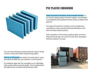 Encofrado de Plástico PVC Verde de Diseño Moderno, Superficie Blanca, Espesor de 5-30 mm, Sistema de Encofrado de Plástico para Construcción - Product Image 6