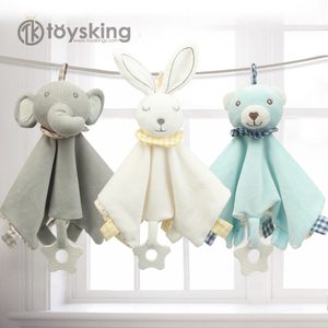 Manta Suave para Bebé con Oso <span class=keywords><strong>de</strong></span> Peluche - Manta <span class=keywords><strong>de</strong></span> Seguridad Infantil y Juguete <span class=keywords><strong>de</strong></span> Peluche Combinados, Toalla <span class=keywords><strong>de</strong></span> Abrazo para Dormir Recién Nacidos - Product Image 4