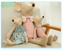 Greenmart - Nouvelle souris en peluche personnalisée grandeur nature en coton PP souple, jouet en gros de Chine, nez long
