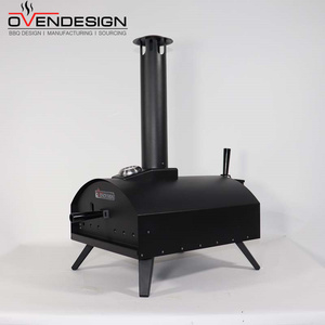 Four à <span class=keywords><strong>bois</strong></span> pour barbecue et pizza en acier laminé à froid, avec surface antiadhésive, température maximale de 500°C, pour usage extérieur et domestique - Product Image 3