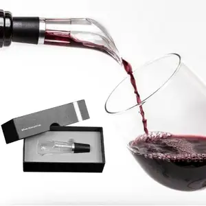 Aerator anggur plastik Petaloid pouser Premium Aerating dan Decanter cerat