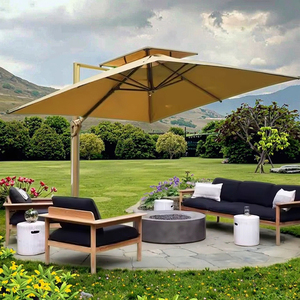 <span class=keywords><strong>Parasol</strong></span> d'extérieur LED étanche de style moderne, élégant pour jardins, parcs et patios, avec un design de style romain pour les hôtels - Product Image 5