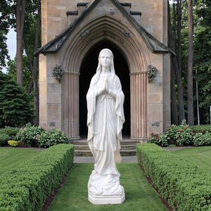 Estatua religiosa de mármol blanco, Estatua de la Virgen María en mármol blanco - Product Image 1