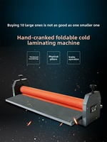 Machine à plastifier à froid manuelle 65 75 100 130 cm de largeur pour film PVC, machine à plastifier manuelle pour le travail du bois