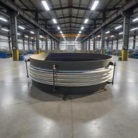 Soufflet métallique sur mesure en acier inoxydable 304, DN50 (2 po), PN25, à raccord rapide, pour le transport de gaz naturel, directement de l'usine
