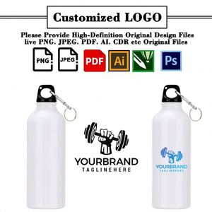 WW6877 Wholesale 350ml 500ml 750ml 1000ml Promotional Camping Best High Quality Hiking Running Aluminum Water Bottle - Product Image 2