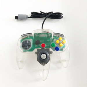 Mando Retro clásico <span class=keywords><strong>64</strong></span> N64, mando con cable para <span class=keywords><strong>Nintendo</strong></span> <span class=keywords><strong>64</strong></span>, sistema de videojuegos negro - Product Image 1