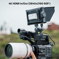 Moniteur de terrain vidéo DC-A1 2800 nits, écran tactile 7 pouces, 60 Hz, moniteur externe pour caméra avec ventilateurs de refroidissement, 1920x1080, moniteur DSLR 4K