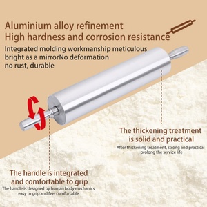 Extra-Long <b>Rolling</b> <b>Pin</b> for Baking Professional Kitchen Tool for Biscuit Cookie and Pizza Dough - Product Image 2