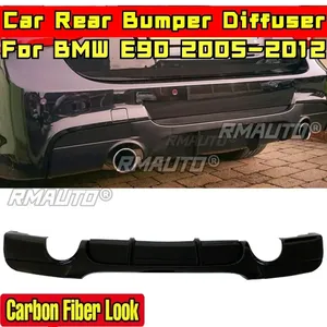 Becquet arrière E90 en fibre de carbone style MP, séparateur de pare-chocs arrière, kit carrosserie pour BMW E90 2005-2012, accessoires auto - Product Image 3
