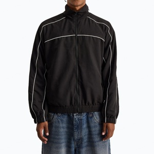 Vêtements d'extérieur pour hommes, coupe-vent technique, veste zippée doublée en polyester imperméable personnalisée, softshell pour hommes - Product Image 1