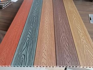 China Fornecedores Wpc Co-Extrusão 3D Em Relevo Deck Impermeável Outdoor & Exterior Plástico Decking - Product Image 3