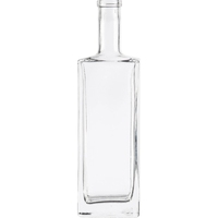 Pichet Moonshine en verre transparent de 375 ml 750 ml avec poignée Moonshine intégrée classique avec bouchon en liège supérieur