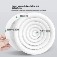 Diffuseur rond personnalisable en direct d'usine avec clip à ressort pour filtre, grille d'aération ronde pour système de ventilation d'air frais CVC