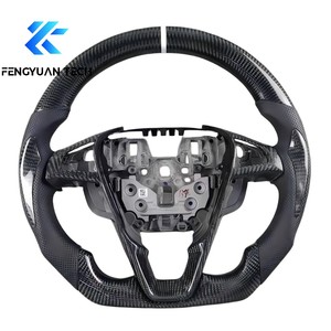 <span class=keywords><strong>Volante</strong></span> Deportivo de Carreras de Fibra de Carbono Real Personalizado para Ford Trim EcoBoost GT/Shelby GT350/Focus 4 2013 2014 <span class=keywords><strong>sin</strong></span> airbag - Product Image 5
