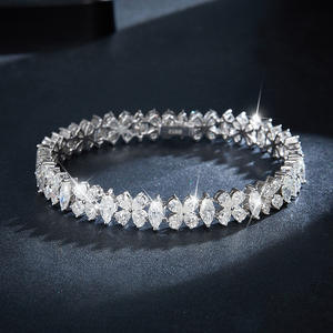 All Fashions Men <b>Women</b> Moissanite <b>Silver</b> Bracelet Dia Jewelry Handcrafted Fashion <b>Bangle</b> - Product Image 4