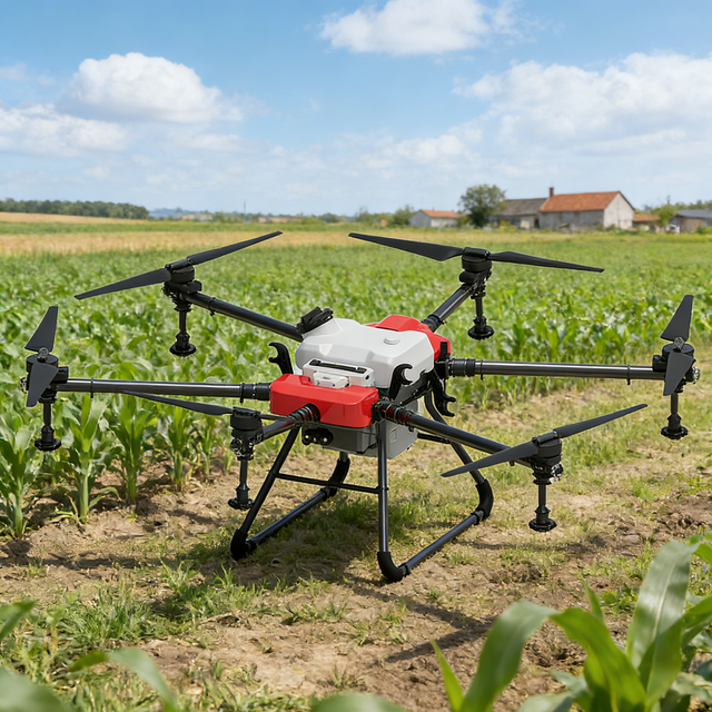 Professional Commercial Agricultural Drones 30kg Payload X-Type Frame for Heavy Duty Spraying 4K High Resolution Field