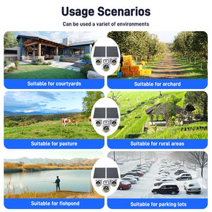 Cámara Solar 4G con SIM de 9MP, Triple Lente, 3 PTZ, Batería de 12000mAh, Grabación de Video 24/7, Visión Nocturna en Color, Cámara Inalámbrica Solar - Product Image 6