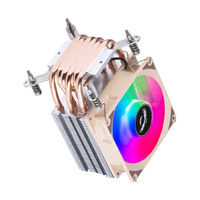 QiuzAim 2/4/6 caloduc 1700 ventilateur de refroidissement CPU avec lumière 9cm silencieux B85 carte mère 1200 broches PWM contrôle de température 1366 1151