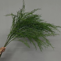 Plantas de follaje artificial premium de caña verde con pegamento para decoración de jardín, bodas al aire libre y arreglos florales duraderos.