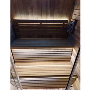 <span class=keywords><strong>Sauna</strong></span> in <span class=keywords><strong>Legno</strong></span> di Cedro Rosso Canadese <span class=keywords><strong>per</strong></span> 2 Persone con Sistema Impermeabile Triplo di Alta Qualità - Product Image 6