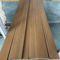 Panneau de revêtement de sol extérieur en bois naturel populaire et couleur WPC