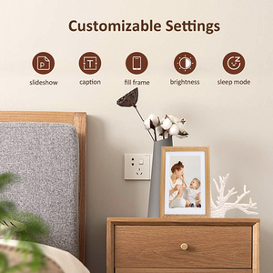 Mother's Day Gift Solid Wood Smart <strong>Picture</strong> <strong>Frame</strong> 10 .1/15.6 Inch Touch Screen Android WiFi Digital <strong>Photo</strong> <strong>Frame</strong> - Product Image 5