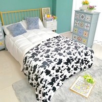 Sweat à capuche en acrylique Super doux, couverture de luxe, en tissu de flanelle, imprimé léopard, peau de vache, fausse fourrure, PV, polaire